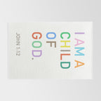 I Am A Child Of God, Bible Verse  Rug Gallery Image 2
