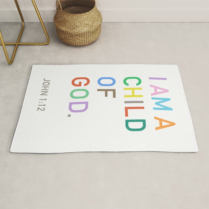 I Am A Child Of God, Bible Verse  Rug Gallery Image 1