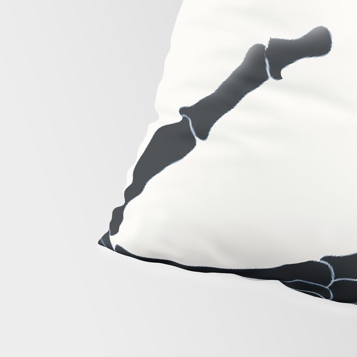 Butterfly on Skeleton Hand Pillow Sham Gallery Image 4