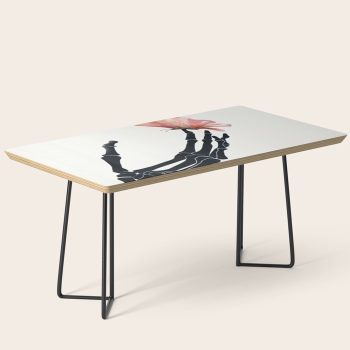 Butterfly on Skeleton Hand Coffee Table Gallery Image 1