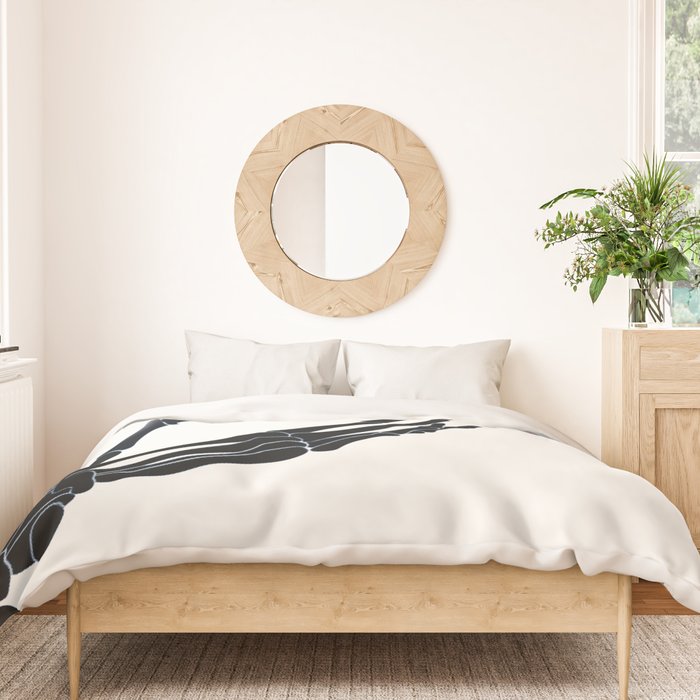 Butterfly on Skeleton Hand Duvet Cover Gallery Image 3