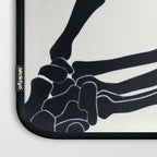 Butterfly on Skeleton Hand Laptop Sleeve Gallery Image 3