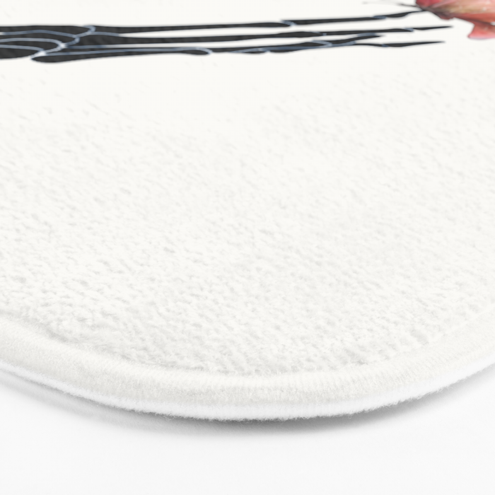 Butterfly on Skeleton Hand Bath Mat Gallery Image 3