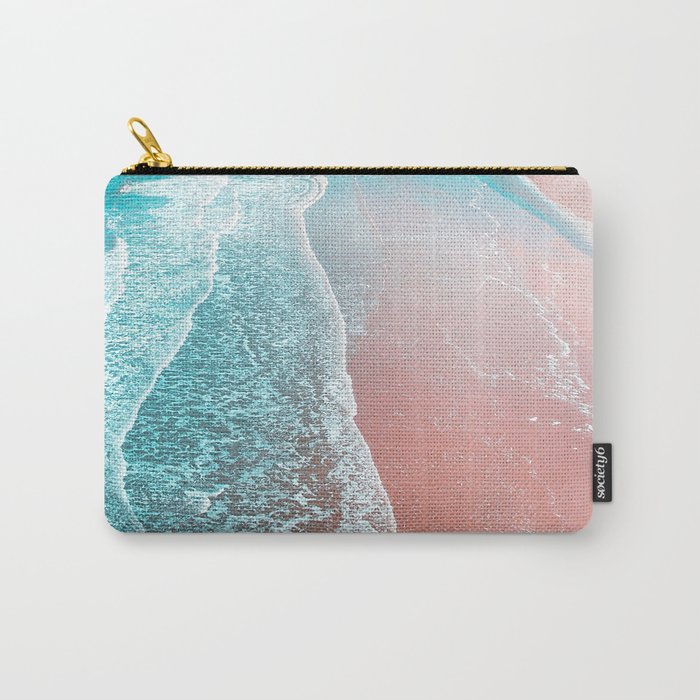 Sea Blue + Rose Gold Carry All Pouch Gallery Image 1