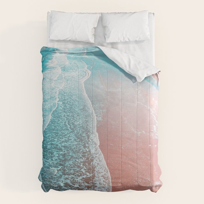Sea Blue + Rose Gold Comforter Gallery Image 6