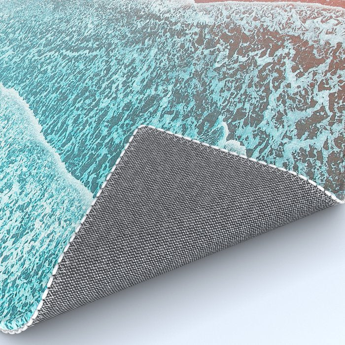Sea Blue + Rose Gold Rug Gallery Image 4