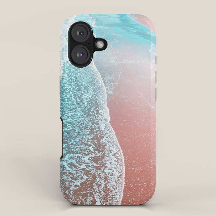 Sea Blue + Rose Gold iPhone Case Gallery Image 1
