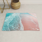 Sea Blue + Rose Gold Rug Gallery Image 1