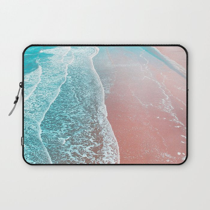Sea Blue + Rose Gold Laptop Sleeve Gallery Image 1
