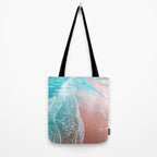 Sea Blue + Rose Gold Tote Bag Gallery Image 2
