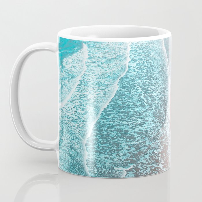 Sea Blue + Rose Gold Coffee Mug Gallery Image 3