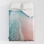 Sea Blue + Rose Gold Duvet Cover Gallery Image 6
