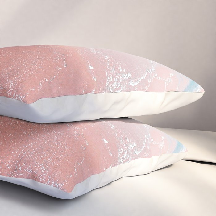 Sea Blue + Rose Gold Pillow Sham Gallery Image 3