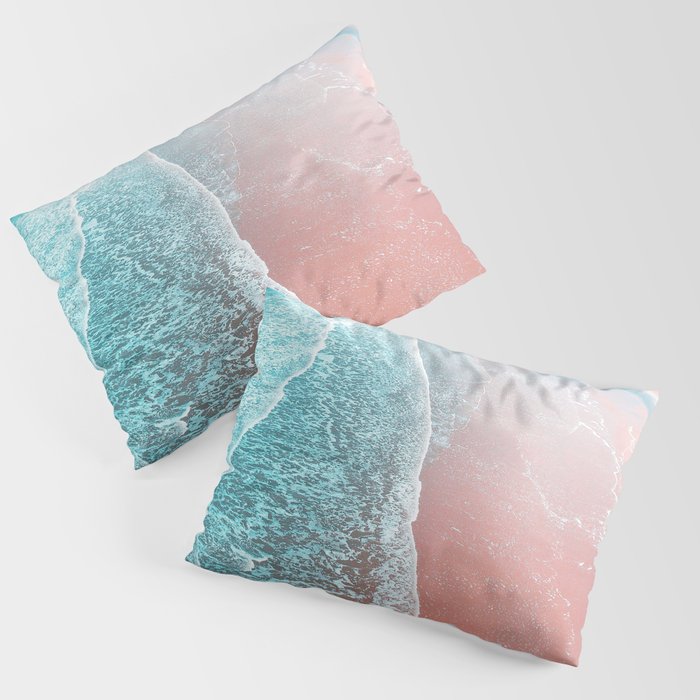 Sea Blue + Rose Gold Pillow Sham Gallery Image 1
