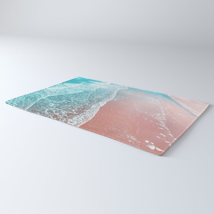 Sea Blue + Rose Gold Rug Gallery Image 3