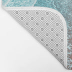 Sea Blue + Rose Gold Bath Mat Gallery Image 2