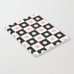 Sun & Moon Checkered Pattern Black & Cream Notebook Gallery Image 2