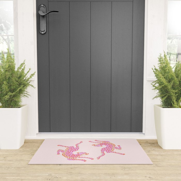 Just pink jungle life Welcome Mat Gallery Image 3