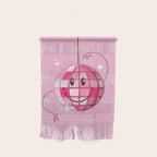 Smiley Pink Disco Ball Wall Hanging Gallery Image 1