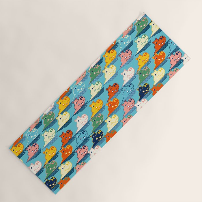 Happy Hippo Family Yoga Mat Gallery Image 1