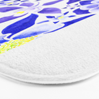 Colorado State Flower - Blue Columbine Bath Mat Gallery Image 3