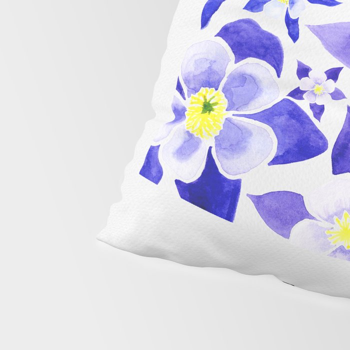 Colorado State Flower - Blue Columbine Pillow Sham Gallery Image 4