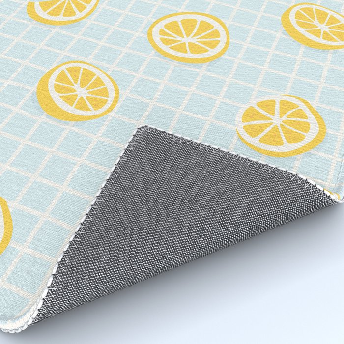 Vintage lemon fruit slice pattern Rug Gallery Image 4