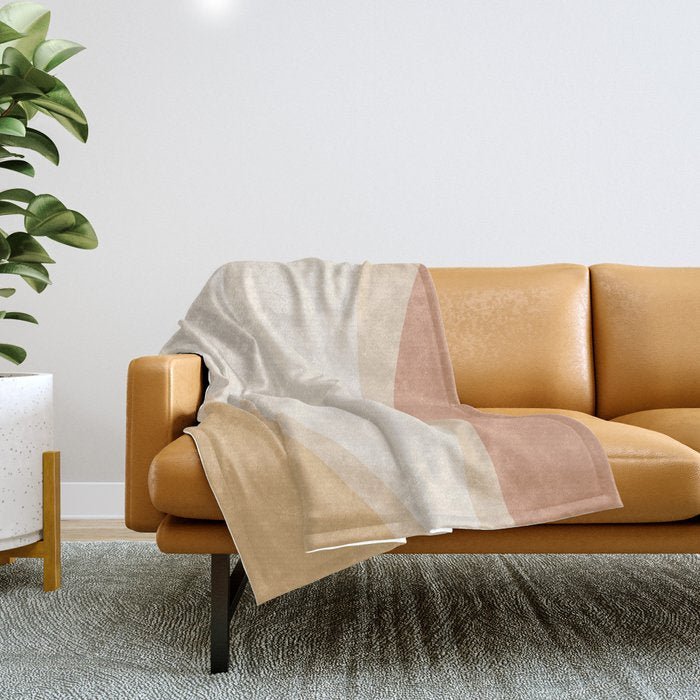 Minimalist Plant Abstract XCIV Throw Blanket Gallery Image 1