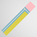 Minimal Geometrics Baby Blue Pink Lime Pastel Pattern Table Runner Gallery Image 3