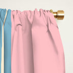 Minimal Geometrics Baby Blue Pink Lime Pastel Pattern Window Curtain Gallery Image 2