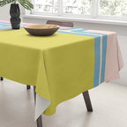 Minimal Geometrics Baby Blue Pink Lime Pastel Pattern Tablecloth Gallery Image 3