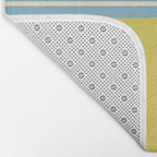 Minimal Geometrics Baby Blue Pink Lime Pastel Pattern Bath Mat Gallery Image 2