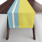 Minimal Geometrics Baby Blue Pink Lime Pastel Pattern Table Runner Gallery Image 1