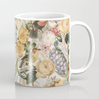 Vintage Tropical Flower And Bird Garden Coffee Mug Gallery Image 1