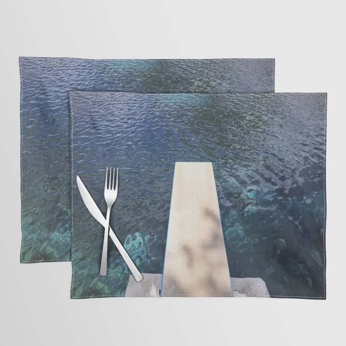 Large Pool Wall Art x Balmorhea State Park Print x West Texas Photography Placemat Gallery Image 1