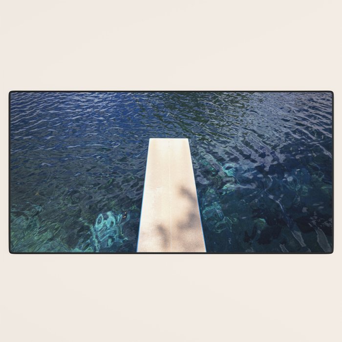 Large Pool Wall Art x Balmorhea State Park Print x West Texas Photography Desk Mat Gallery Image 3