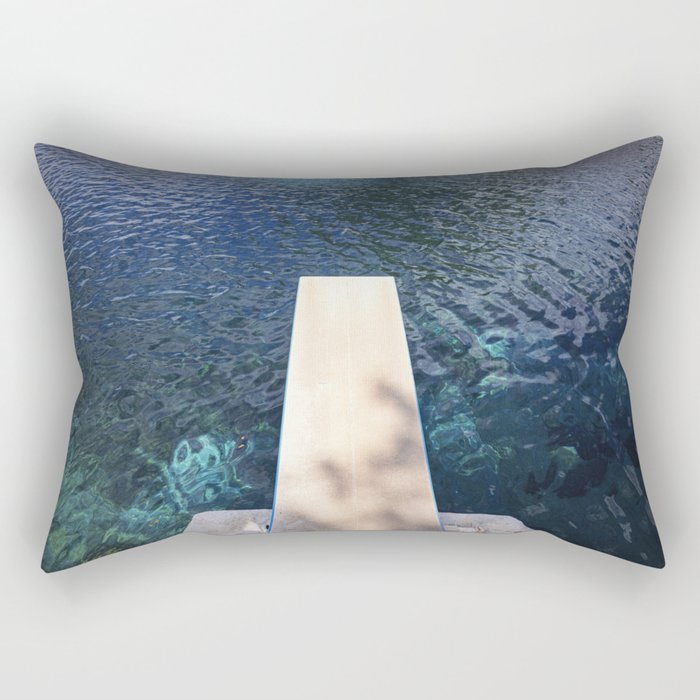 Large Pool Wall Art x Balmorhea State Park Print x West Texas Photography Rectangular Pillow Gallery Image 2