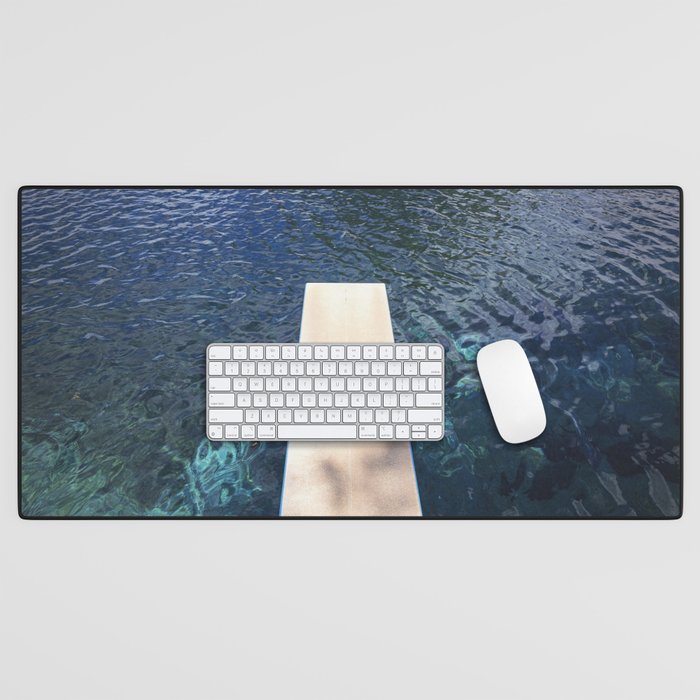 Large Pool Wall Art x Balmorhea State Park Print x West Texas Photography Desk Mat Gallery Image 1