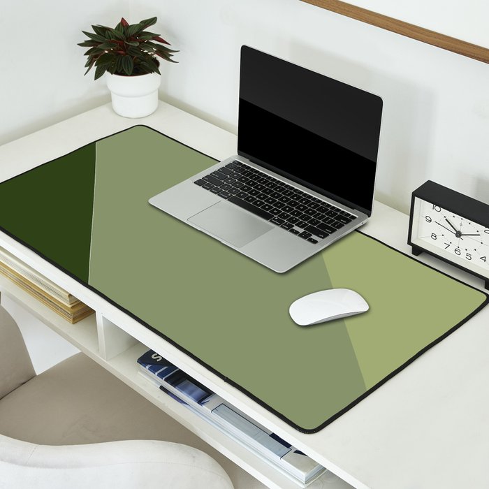 Pine Moss Sage Diagonal  Desk Mat Gallery Image 2