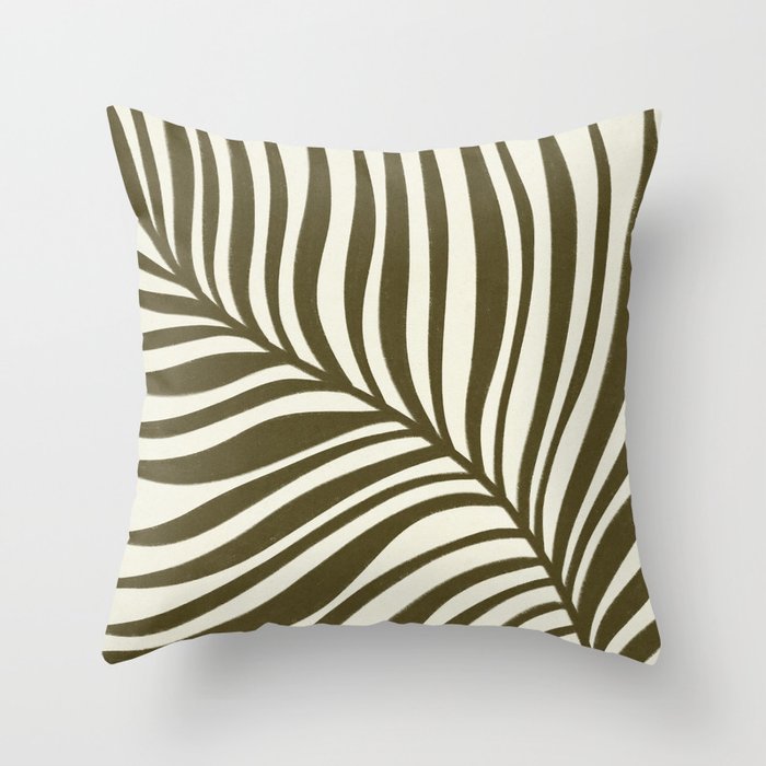 One Hundred-Leaved Plant #16 Throw Pillow Gallery Image 1