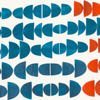 Teal Jewels Minimalist Minimal Abstract Mid Century Modern Paper Collage Shapes Coffee Mug Gallery Image 2