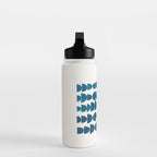 Teal Jewels Minimalist Minimal Abstract Mid Century Modern Paper Collage Shapes Water Bottle Gallery Image 3
