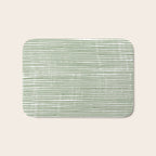 Abstract Stripes, Sage Green, Boho Wall Art Bath Mat Gallery Image 1