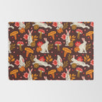 Bunnies and Shrooms Pattern Rug Gallery Image 2