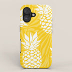 Bright Yellow, Summer, Pineapple Art iPhone Case Gallery Image 1