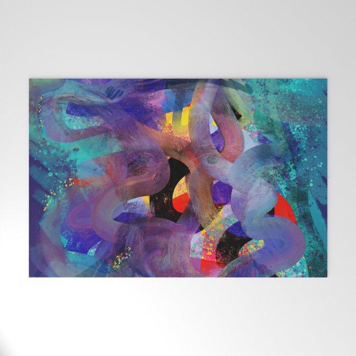 Where is Vincent ? Abstract 3D Mystic Art Welcome Mat Gallery Image 1