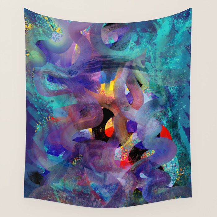 Where is Vincent ? Abstract 3D Mystic Art Wall Tapestry Gallery Image 4