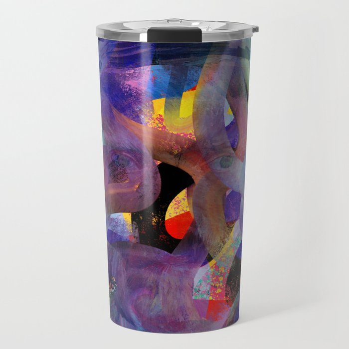 Where is Vincent ? Abstract 3D Mystic Art Travel Mug Gallery Image 1