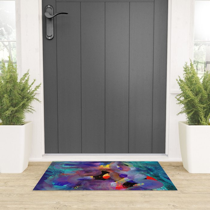Where is Vincent ? Abstract 3D Mystic Art Welcome Mat Gallery Image 3