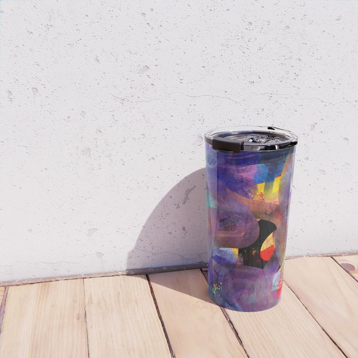 Where is Vincent ? Abstract 3D Mystic Art Travel Mug Gallery Image 4